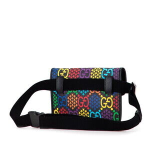 Gucci Multicolor Belt Waist Bag Body GG Leather Psychedelic Crossbody